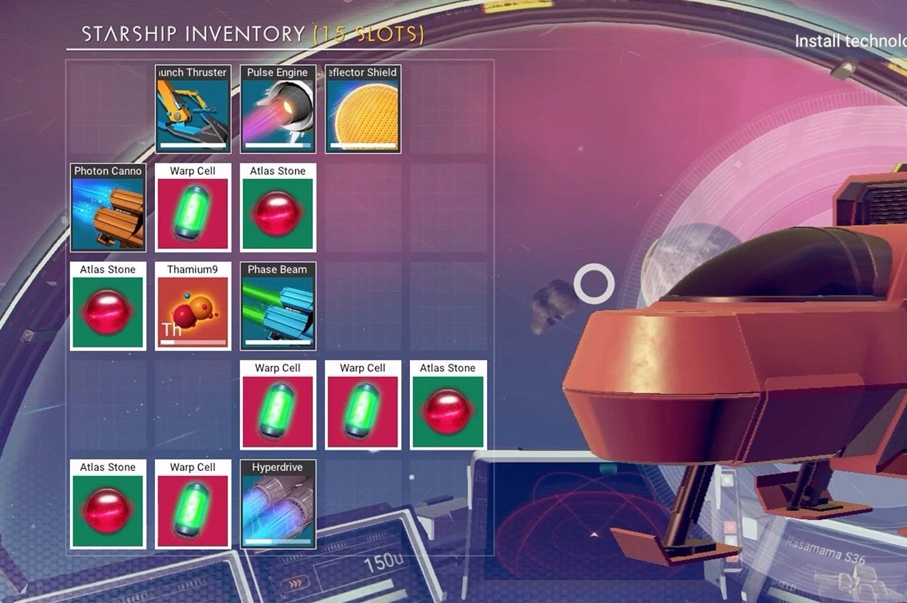 No Man's Sky exploit cheat how to get infinite fuel, Atlas Stones